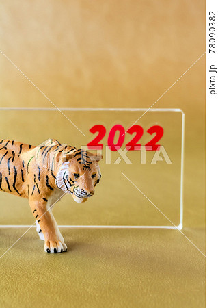 虎のミニチュアとアクリルプレート2022 虎のミニチュアとアクリルプレート2022 78090382