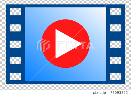 フィルムを再生する画像イラスト 78093823