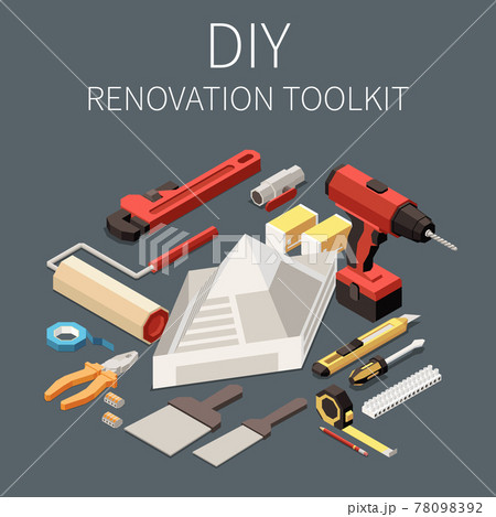 DIY Toolkit Illustration 78098392