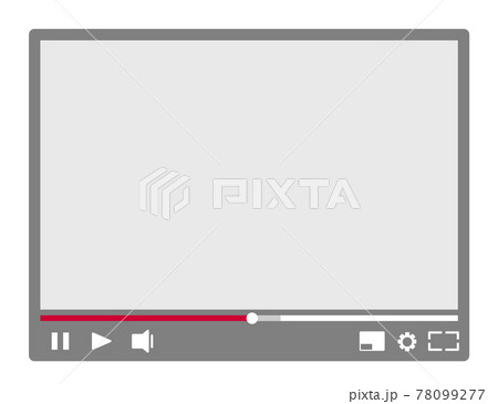 動画再生アプリの画面イラスト 78099277