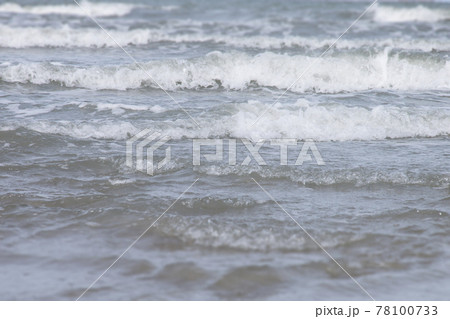 Soft wave of the sea on the beach. Soft wave of the sea on the beach. 78100733