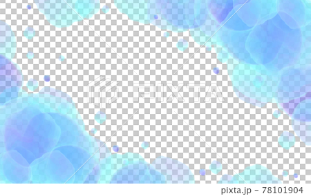 水彩で描いた水玉フレーム 78101904