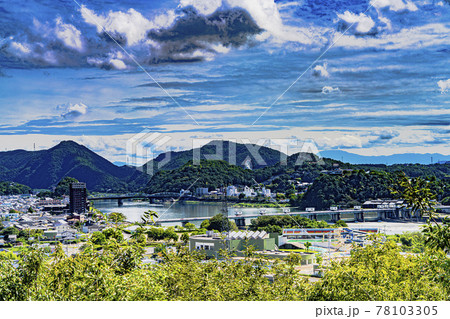 伊木山から見た木曽川 78103305