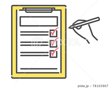 simple illustration of check list 78103907