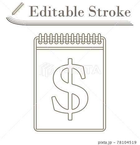 Dollar Calendar Icon Dollar Calendar Icon 78104519
