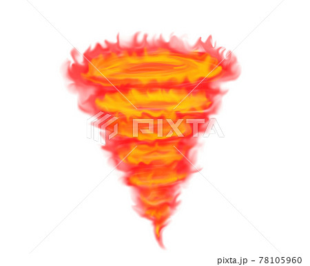炎の竜巻のイラスト素材