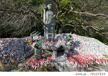 千葉県安房郡鋸南町 4月 鋸山 日本寺 大仏広場 お願い地蔵尊 千葉県安房郡鋸南町 4月 鋸山 日本寺 大仏広場 お願い地蔵尊 78107839