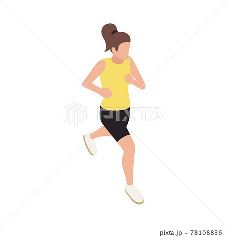 Running Woman Icon 78108836