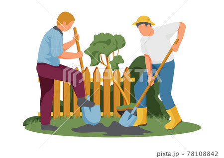 Planting Tree Composition 78108842