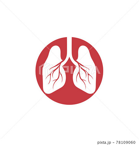 Lungs Care Logo Template Design Vector, Lungs health Design Concept,Creative, - Vector 78109060