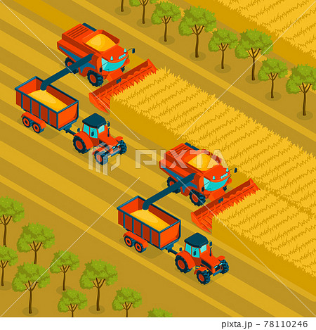 Agriculture Isometric Background Agriculture Isometric Background 78110246