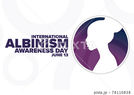 International Albinism Awareness Day. June 13. Holiday concept. Template for background, banner 78110838
