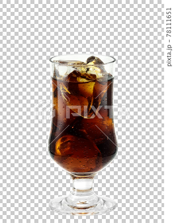 フロートグラス アイスコーヒー イラスト リアル 汗 フロートグラス アイスコーヒー イラスト リアル 汗 78111651