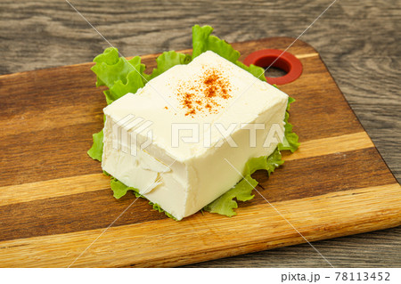 Greek traditional soft feta cheese 78113452