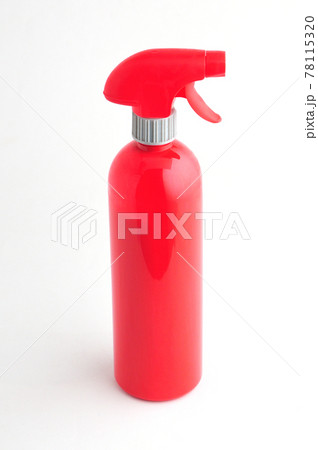 Chemical spray bottle on white background 78115320