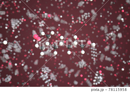 Isooctanol molecule made with balls, conceptual molecular model. Chemical 3d rendering Isooctanol molecule made with balls, conceptual molecular model. Chemical 3d rendering 78115958