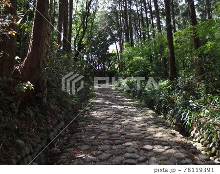 江戸の街道 石畳 江戸の街道 石畳 78119391