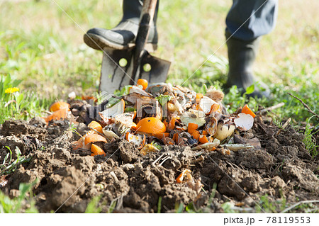 生ゴミを地面に埋める 生ゴミを地面に埋める 78119553