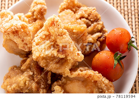 若鶏の唐揚げ(竜田揚げ)。 78119594