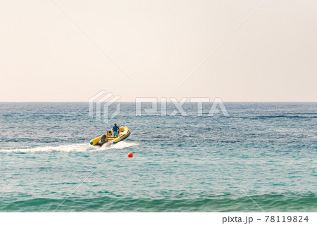 Pathos. Cyprus. The November 2019. Motor boat and jet ski. People have fun on vacation. Pathos. Cyprus. The November 2019. Motor boat and jet ski. People have fun on vacation. 78119824