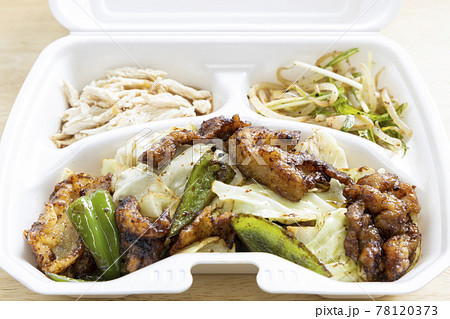 美味しい中華弁当、回鍋肉テイクアウト 78120373