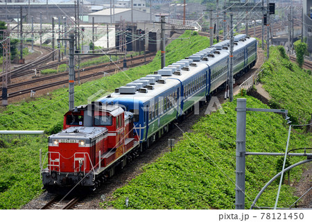 北方貨物線を行くDD511183ハンドル訓練列車 北方貨物線を行くDD511183ハンドル訓練列車 78121450