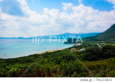 玉取崎展望台から望む石垣島の美しい風景 玉取崎展望台から望む石垣島の美しい風景 78121821