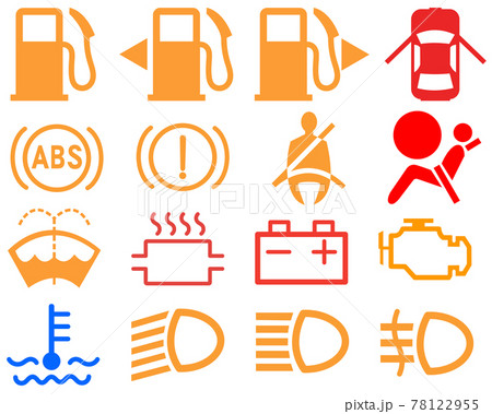 車メーター表示のイラスト素材