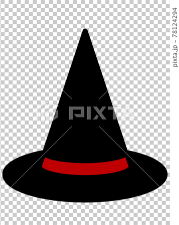 赤いリボンの魔女の帽子のイラスト素材のイラスト素材 78124294 Pixta