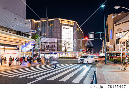 京都　四条河原町　夜景 78125447