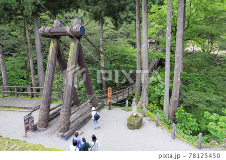 越前池田町のかずら橋（福井県 池田町） 78125450
