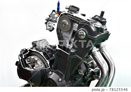 バイクエンジンのカットモデル バイクエンジンのカットモデル 78125546