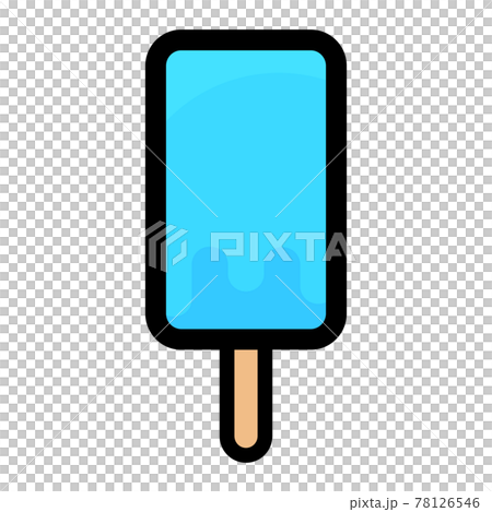 シンプルでかわいいアイスキャンディーのイラスト 78126546
