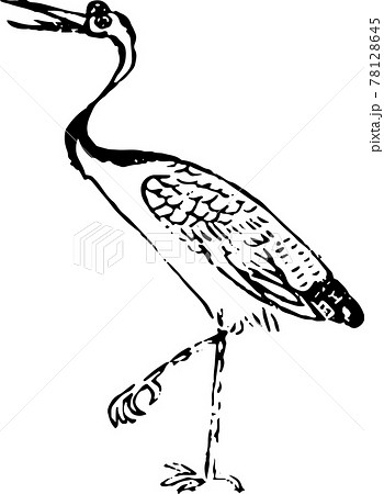 ヘタウマ謎鳥 ツルのイラスト素材 ヘタウマ謎鳥 ツルのイラスト素材