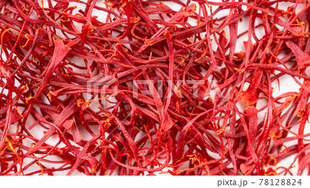 many natural crocus saffron threads 78128824