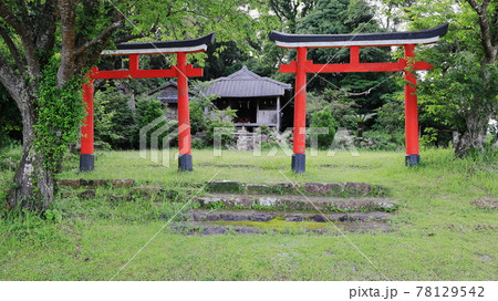 南方神社（鹿児島県薩摩川内市湯島町）の並立鳥居 78129542