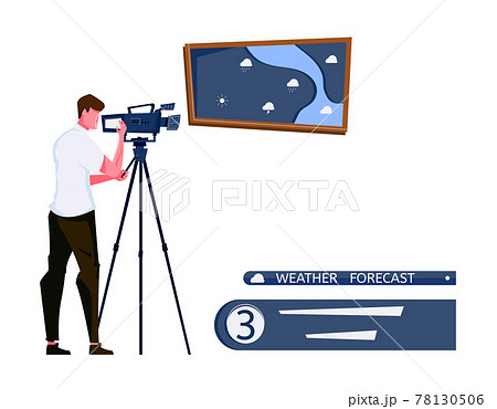 Tv Studio Illustration 78130506