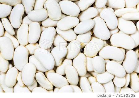 background - many uncooked white beans 78130508