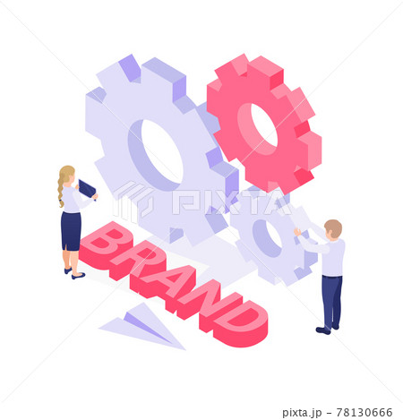 Isometric Brand Icon 78130666