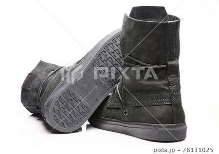 Black leather boots with shoelaces Black leather boots with shoelaces 78131025