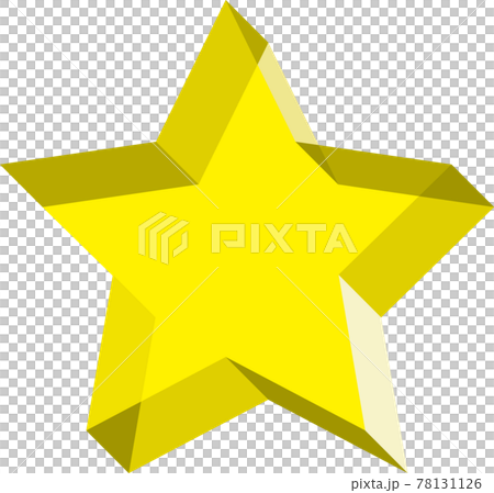 Transparent three-dimensional star illustration 78131126