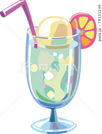 夏の飲み物のイラスト素材