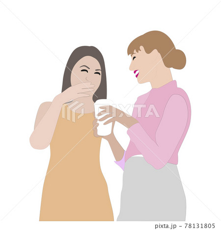 Woman communication , girls coffee break in office 78131805