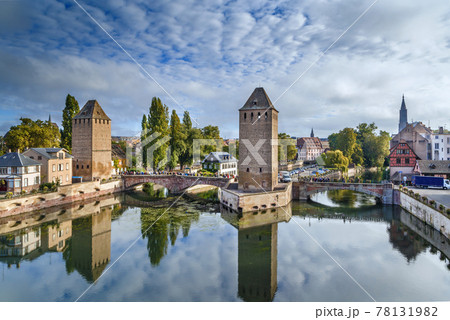 Panorama of bridge Ponts Couverts, Strasbourg Panorama of bridge Ponts Couverts, Strasbourg 78131982
