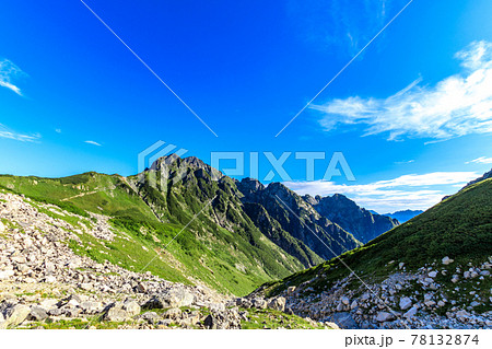 剱沢キャンプ場付近から見えた剱岳 78132874