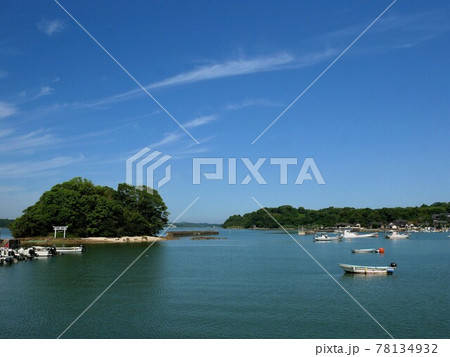 戸馳島・恵比寿神社付近の風景　（熊本県宇城市） 78134932