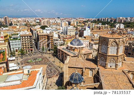 Valencia aerial skyline Valencia aerial skyline 78135537