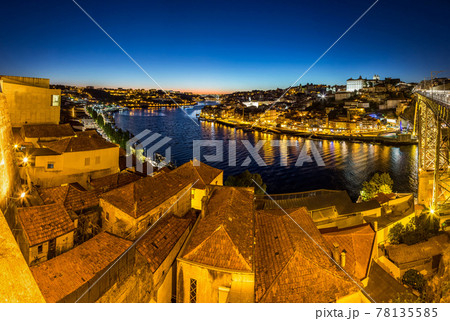 Porto in Portugal at night Porto in Portugal at night 78135585