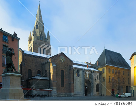 Medieval Grenoble with Saint-Andre Church Medieval Grenoble with Saint-Andre Church 78136094