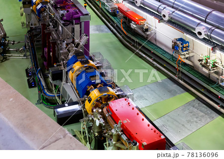 Tunnel of particle accelerator Tunnel of particle accelerator 78136096